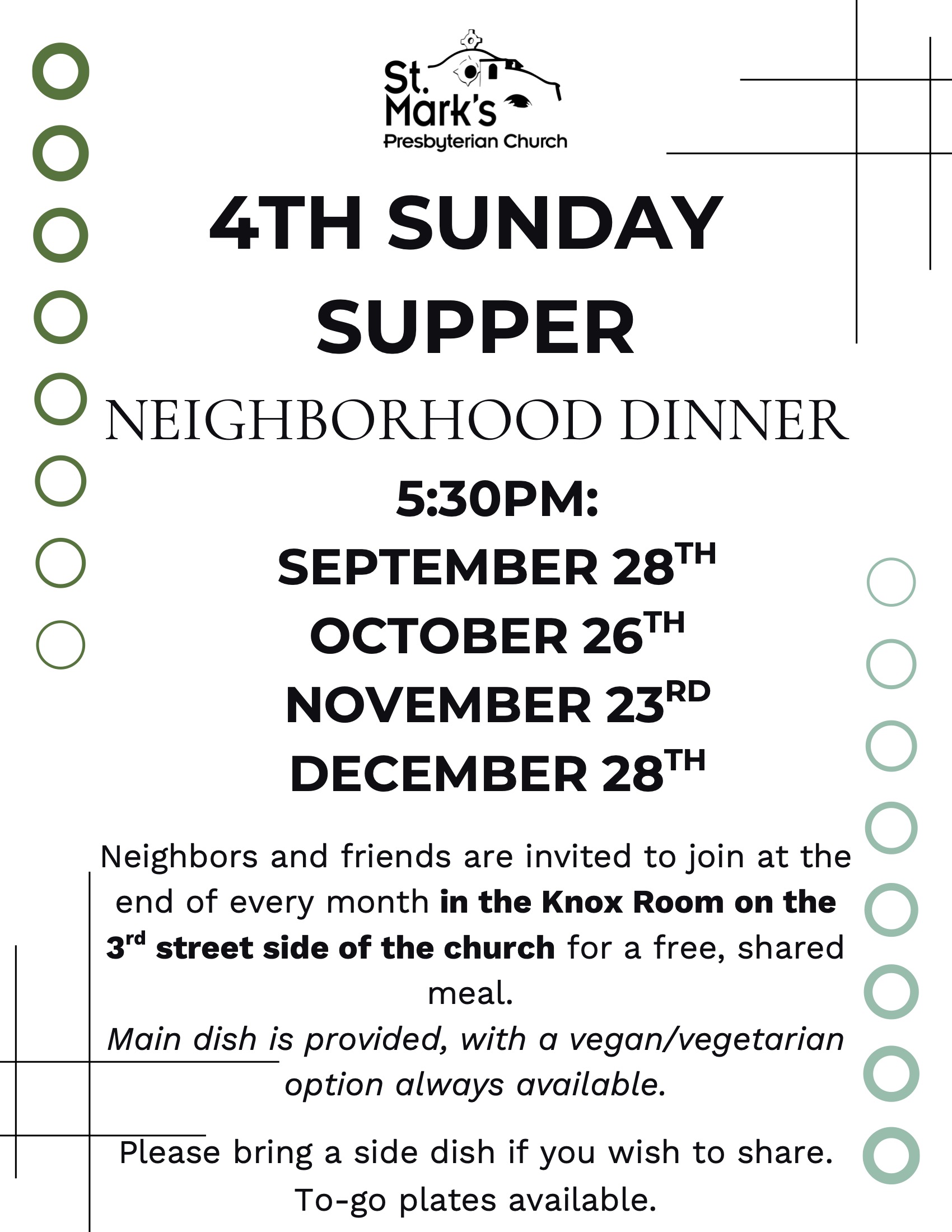 4th Sunday Supper